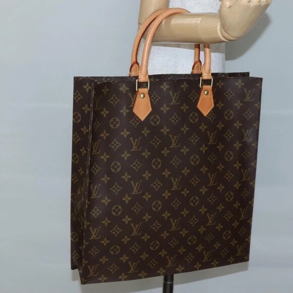 LOUIS VUITTON Monogram Sac Plat Hand Bag M51140 LV Auth 141603 - Picture 1 of 16